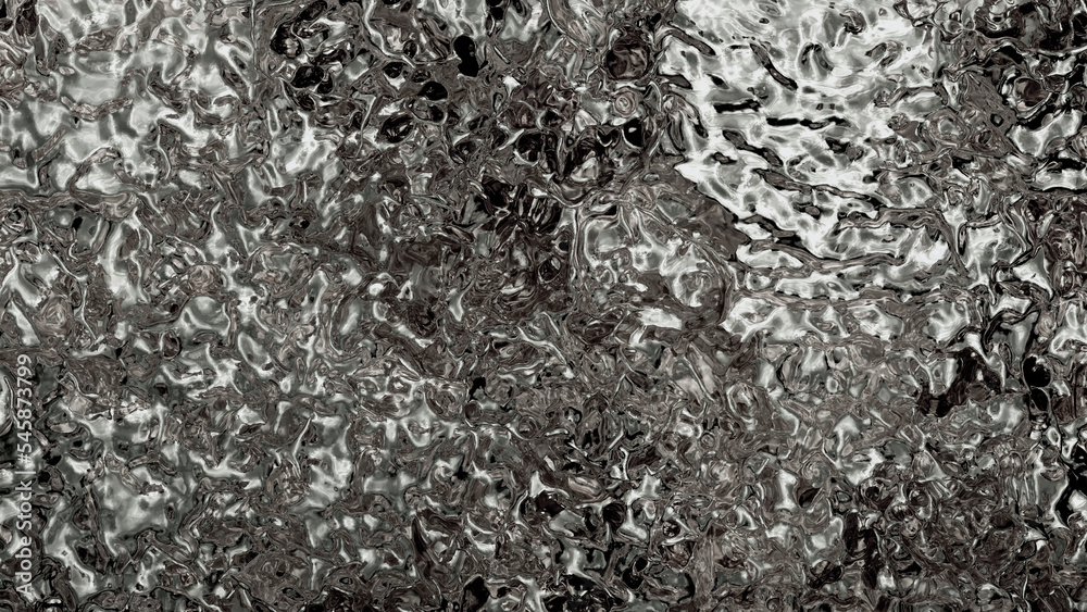 Metallic and Silver Fluid Filling the screen with many Swirls and Waves Metallic and Silver Fluid Filling the screen with many Swirls and Waves