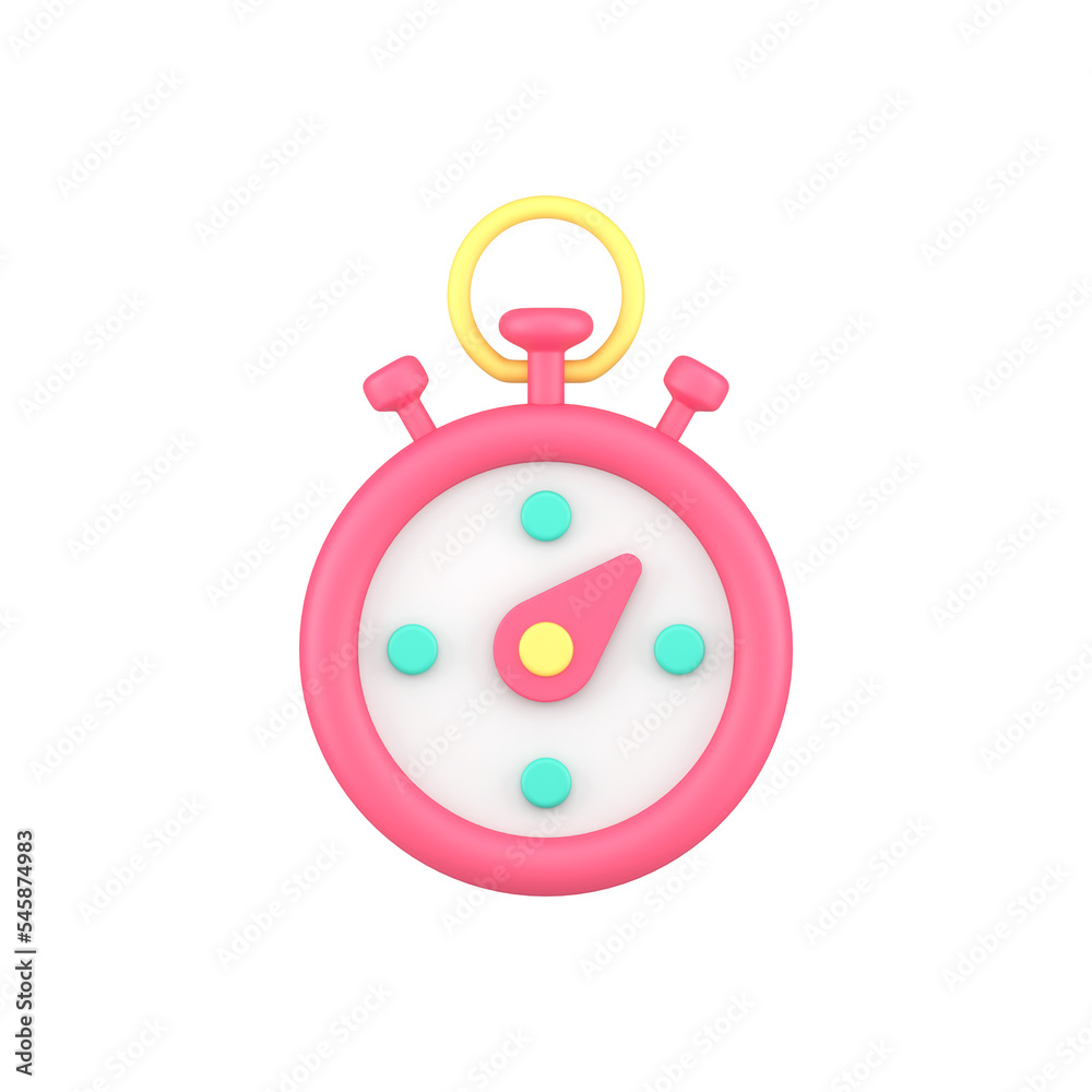 Realistic 3d icon countdown circle clock counter timer fast time measurement illustration Realistic 3d icon countdown circle clock counter timer fast time measurement illustration