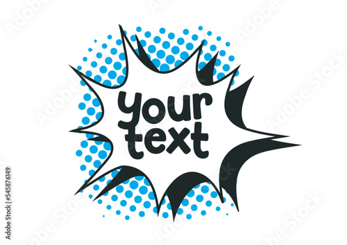 BLUE BUBBLE POP UP LABELS
