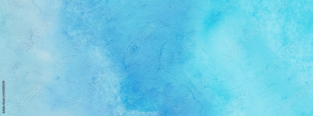 Abstract blue watercolor paint background. Vector illustration