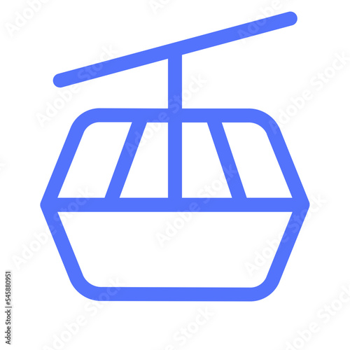 Chairlift Hill Holiday Mountain Ropeway Travel Icon