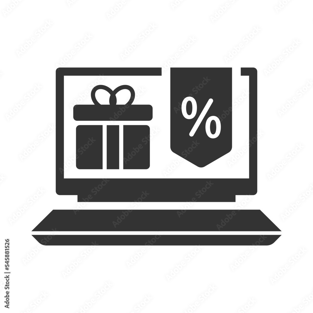 Online gift offer icon Online gift offer icon