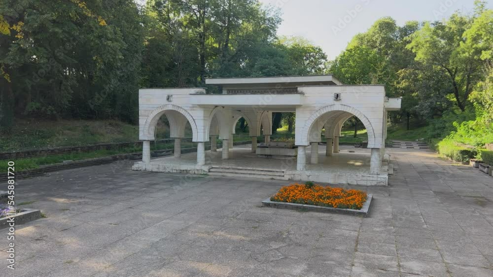 Mineral water hot spring Momina salza (Maiden’s Tear) where people come