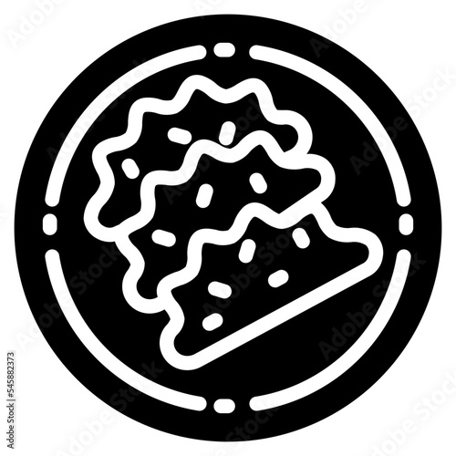 dumplings glyph icon