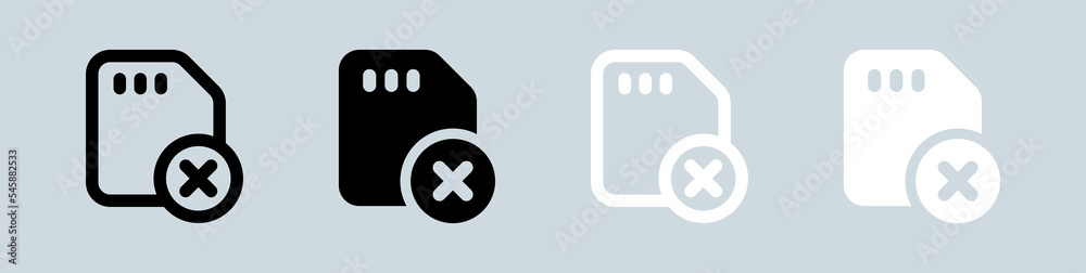 Delete icon set in black and white. Remove signs vector illustration. Delete icon set in black and white. Remove signs vector illustration.