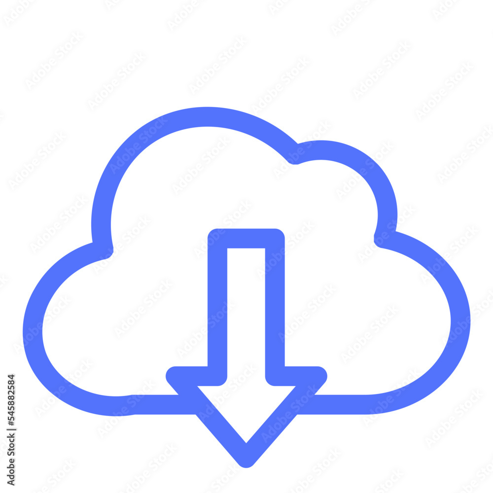 Cloud Download Storage Icon Cloud Download Storage Icon