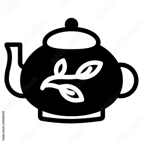 tea glyph icon