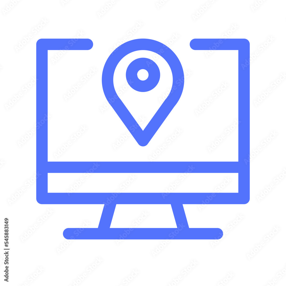 Computer Location Vpn Icon Computer Location Vpn Icon