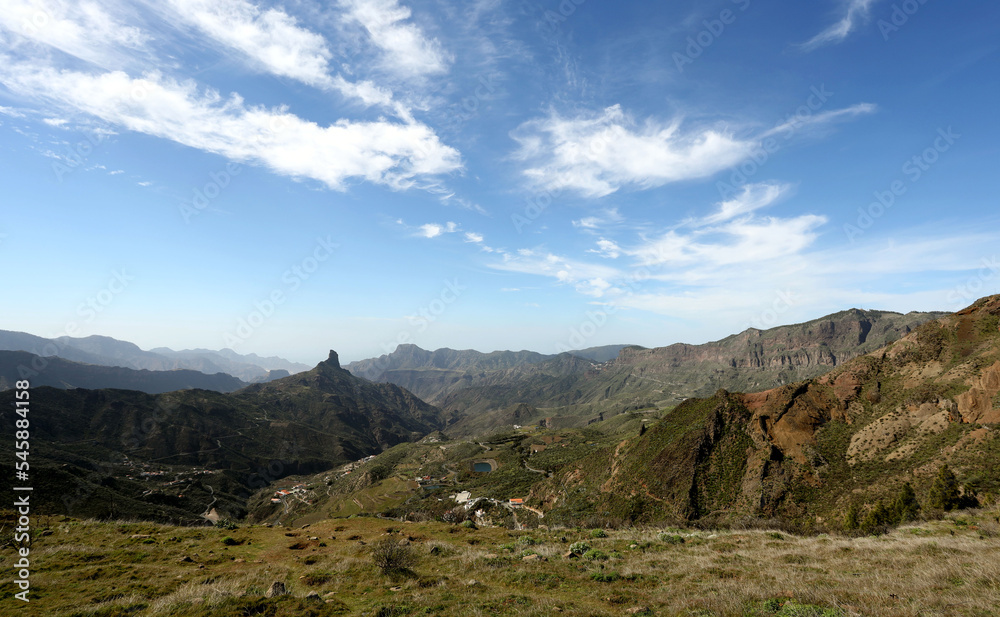 A picture of the Roque Bentayga in Gran Canaria, Canary Islands