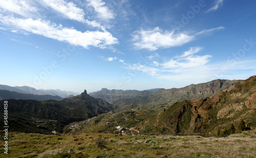 A picture of the Roque Bentayga in Gran Canaria, Canary Islands