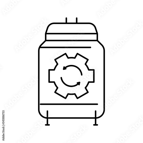 maturation beer production line icon vector illustration