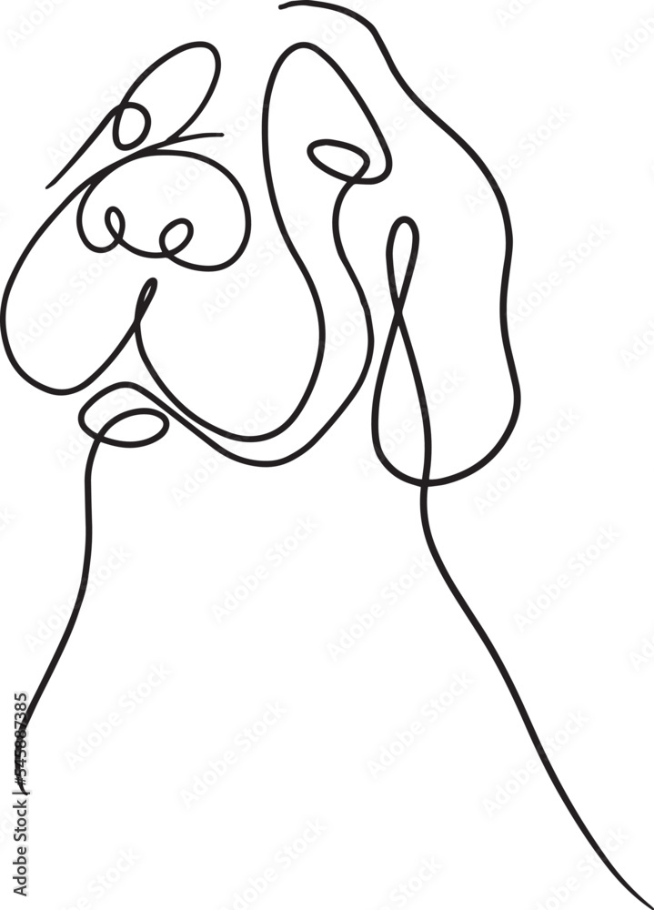 Dog in Lineart Dog in Lineart