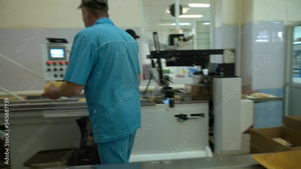 Chopped dough slices. Billet for chuck chuck. Dough and flour on a wooden board. Chopped dough slices. Billet for chuck chuck. Dough and flour on a wooden board.