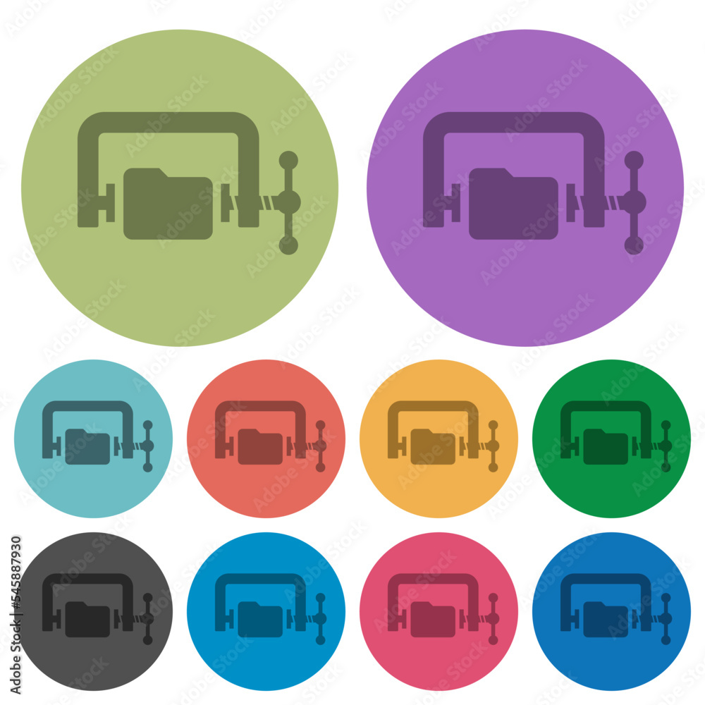 Folder compression solid color darker flat icons Folder compression solid color darker flat icons
