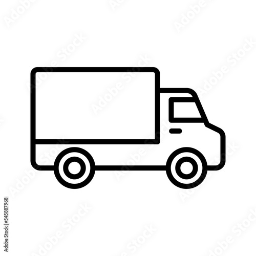 Delivery truck logistics icon. Fast delivery shipping symbol.