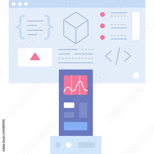 CI tool comparison icon vector coding programming