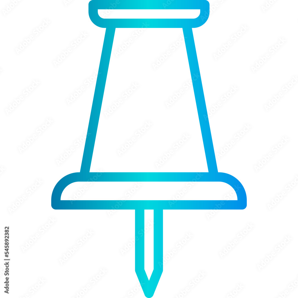 Pin gradient line icon Pin gradient line icon