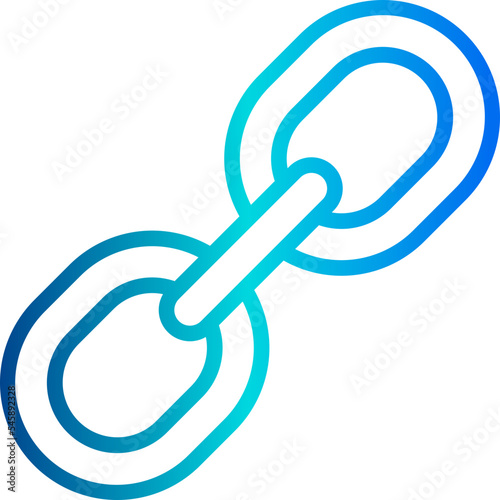 Link gradient line icon