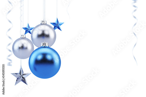 Christmas Ornaments Isolated on White