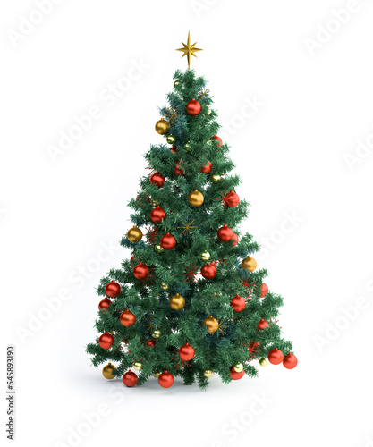 Christmas Tree Isolated on White
