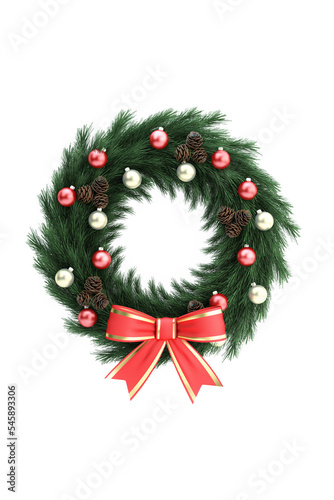 Christmas Ornaments Isolated on White