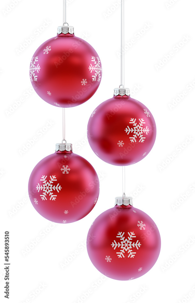 Christmas Ornaments Isolated on White Christmas Ornaments Isolated on White