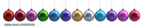 Christmas Ornaments Isolated on White