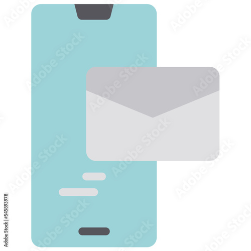 Sent mail flat icon