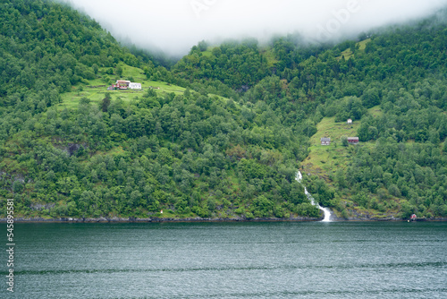 Fjord landscape at Sunnylvsfjord in Norway photo