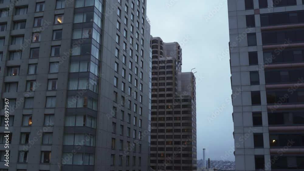 A still clip of buildings. This was taken near sunset and it feels very gloomy and quiet. A still clip of buildings. This was taken near sunset and it feels very gloomy and quiet.