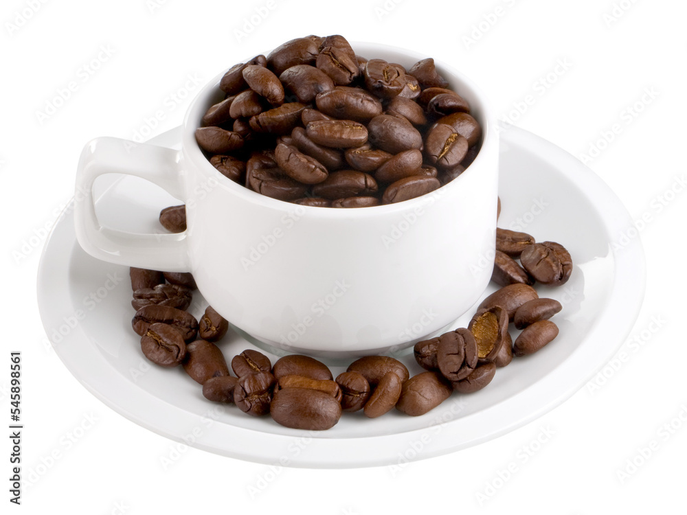 coffee beans in a cup