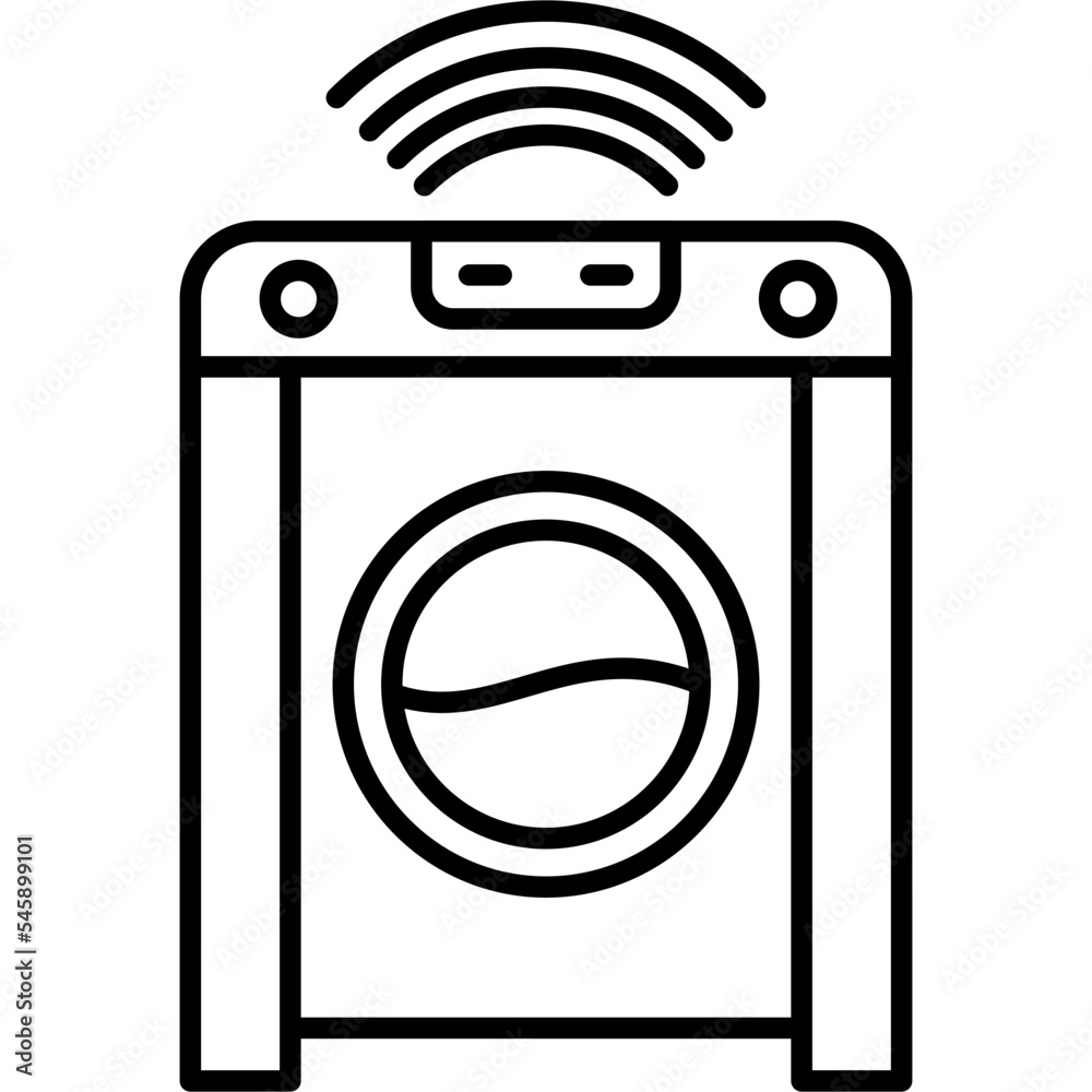 Smart Washing Machine Icon Smart Washing Machine Icon
