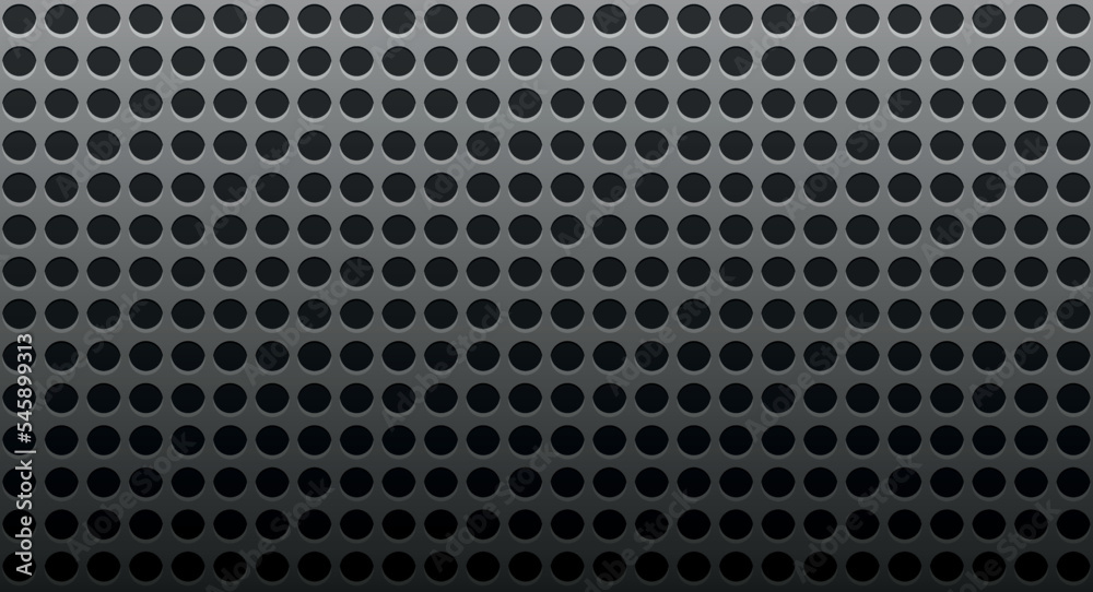 Futuristic metal background. Monochrome vector. Dark texture background. Metal perforated Futuristic metal background. Monochrome vector. Dark texture background. Metal perforated
