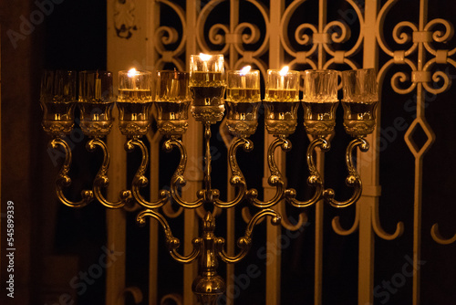 Channukah candles photo