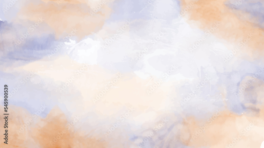 Abstract Terracotta Dreamy Watercolor Background
