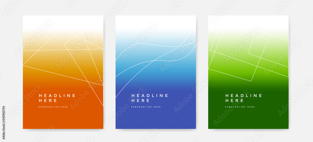 Obraz premium colorful red blue green gradient mesh modern background design element for banner brochure flyer presentation poster template