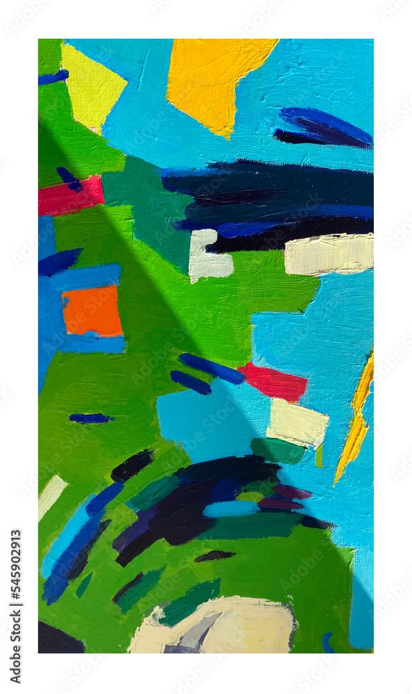 Abstract bright paint background. Color spot. Oil painting and acrylic