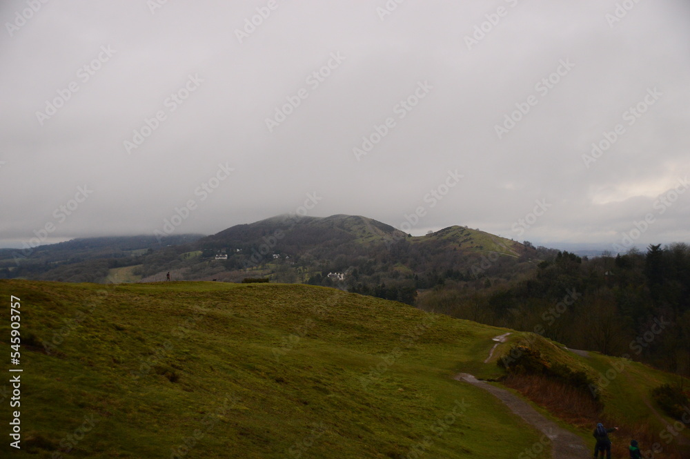 the views at the top of British camp during a foggy day the views at the top of British camp during a foggy day