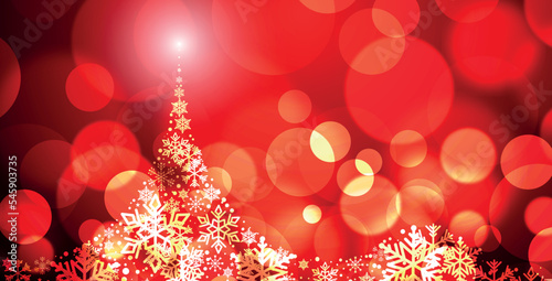 sfondo, cartolina, albero di natale, bokeh