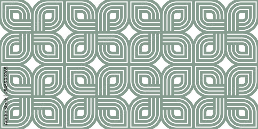 Lattice geometric seamless pattern vector design, trendy retro style minimal grid tiling, monochrome net linear art.