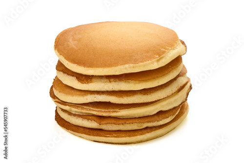 Homemade American pancakes. Healthy morning breakfast.