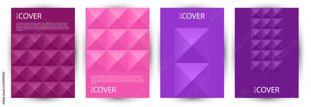 Business booklet front page mokup bundle geometric design. Suprematism style cool front page mockup