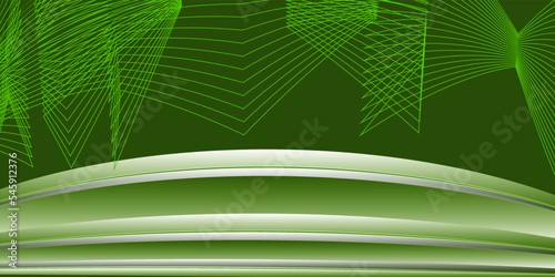 Dark green abstract background. Contain sage shapes for wallpaper oder business card.