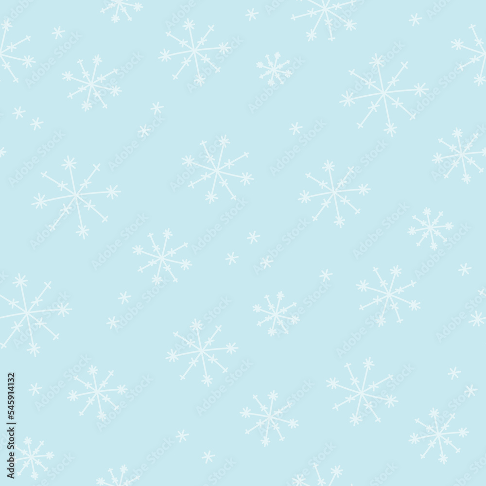 Seamless Teal Snowflake Pattern Seamless Teal Snowflake Pattern