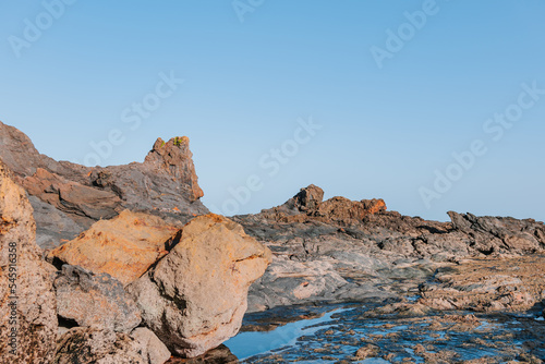 BEAUTIFUL ROCKY BEACH OF MUTRIKU IN THE BASQUE COUNTRY