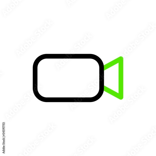 Camera icon. Simple outline vector of Social media set for UI and UX, website or mobile application