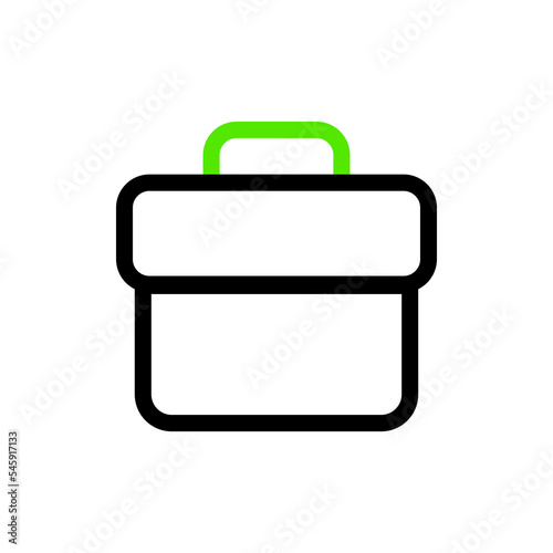 Bag icon. Simple outline vector of Social media set for UI and UX, website or mobile application