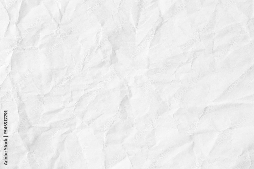 white crumpled paper texture