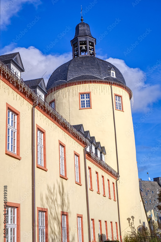 Turm des historischen unteren Schlosses in Siegen