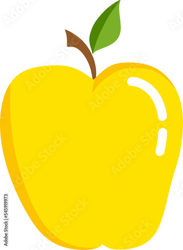 Apple. Vector illustration in a flat style.